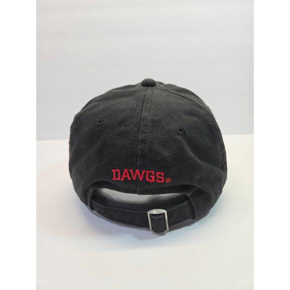VTG RARE BASEBALL HAT CAP GEORGIA BULLDAWGS COLLEGE STITCH SIGNATURES BLACK - Picture 4 of 7